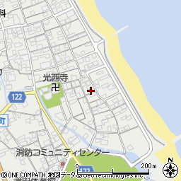 香川県さぬき市津田町津田1291周辺の地図