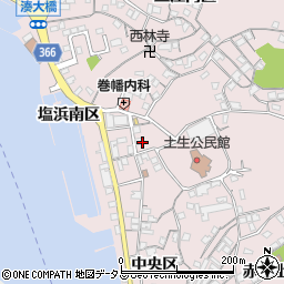 広島県尾道市因島土生町宇和部区1716-5周辺の地図