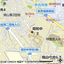 呉市立昭和中学校周辺の地図