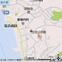 広島県尾道市因島土生町宇和部区1712周辺の地図