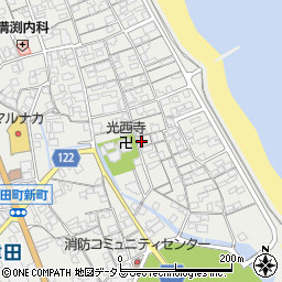 香川県さぬき市津田町津田1281周辺の地図