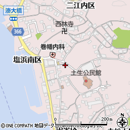 広島県尾道市因島土生町宇和部区1713周辺の地図