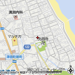 香川県さぬき市津田町津田1225-10周辺の地図