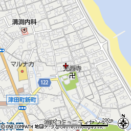 香川県さぬき市津田町津田1225-31周辺の地図