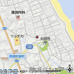 香川県さぬき市津田町津田1225-11周辺の地図