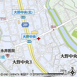 広島県廿日市市大野中央周辺の地図