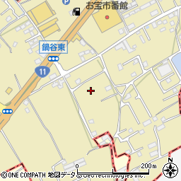 香川県綾歌郡宇多津町東分周辺の地図