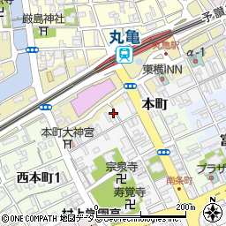 香川県丸亀市本町96周辺の地図