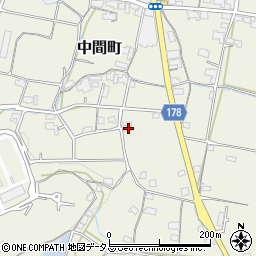 香川県高松市中間町1269-1周辺の地図