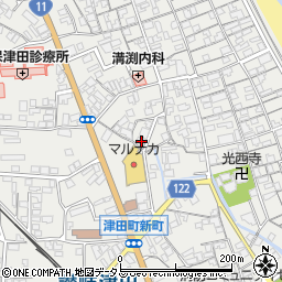 香川県さぬき市津田町津田1007周辺の地図