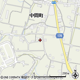 香川県高松市中間町1267周辺の地図