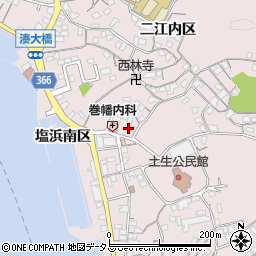 広島県尾道市因島土生町宇和部区1687周辺の地図