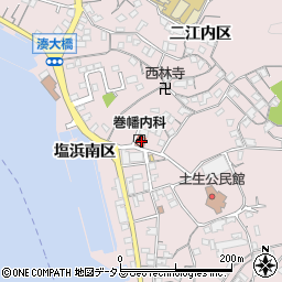広島県尾道市因島土生町宇和部区1686周辺の地図