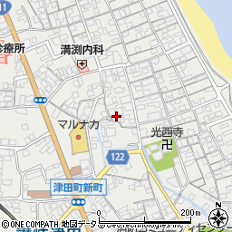 香川県さぬき市津田町津田1037-1周辺の地図