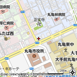 百十四銀行丸亀東支店周辺の地図