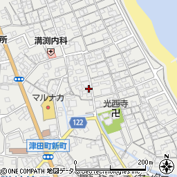 香川県さぬき市津田町津田1023周辺の地図