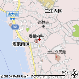 広島県尾道市因島土生町宇和部区1687-24周辺の地図