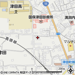 香川県さぬき市津田町津田1689周辺の地図