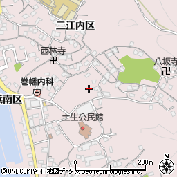 広島県尾道市因島土生町宇和部区1650周辺の地図