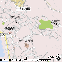 広島県尾道市因島土生町宇和部区1651-1周辺の地図