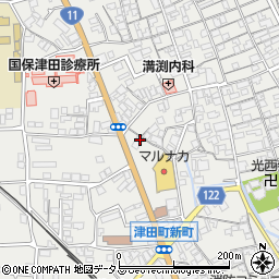 香川県さぬき市津田町津田990周辺の地図