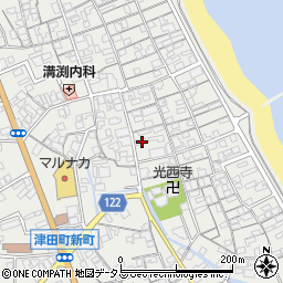 香川県さぬき市津田町津田1225-17周辺の地図