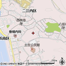 広島県尾道市因島土生町宇和部区1650-4周辺の地図