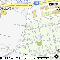 香川県高松市上林町696-1周辺の地図