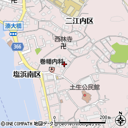 広島県尾道市因島土生町宇和部区1662-8周辺の地図