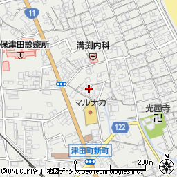香川県さぬき市津田町津田1004-4周辺の地図