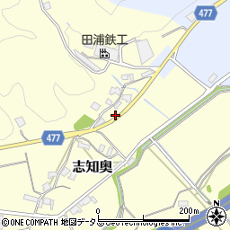 兵庫県南あわじ市志知奥371周辺の地図