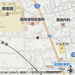 香川県さぬき市津田町津田1687周辺の地図