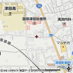 香川県さぬき市津田町津田1687-1周辺の地図