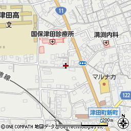 香川県さぬき市津田町津田1687-2周辺の地図