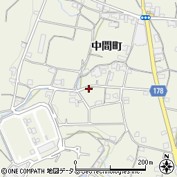 香川県高松市中間町1233-2周辺の地図
