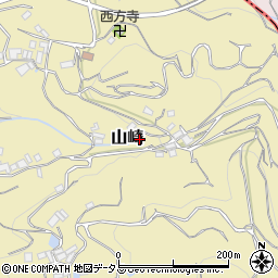 和歌山県伊都郡かつらぎ町山崎周辺の地図