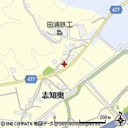 兵庫県南あわじ市志知奥372周辺の地図