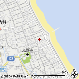 香川県さぬき市津田町津田1351-2周辺の地図