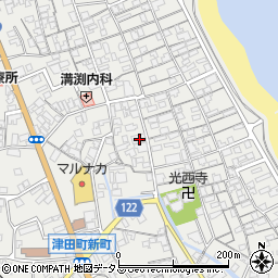 香川県さぬき市津田町津田1025周辺の地図