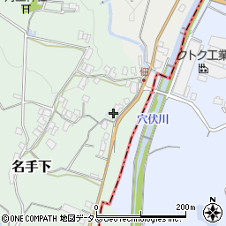 和歌山県紀の川市名手下216周辺の地図