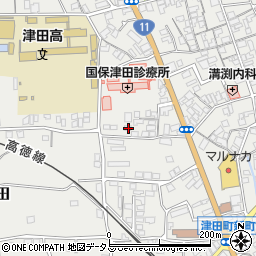 香川県さぬき市津田町津田1684-3周辺の地図