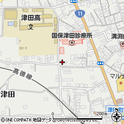 香川県さぬき市津田町津田1684-1周辺の地図