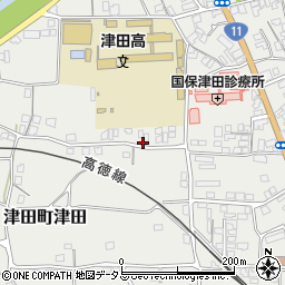 香川県さぬき市津田町津田1705-3周辺の地図