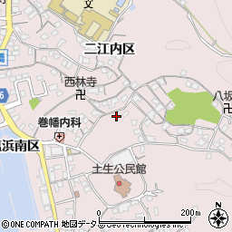 広島県尾道市因島土生町宇和部区1607周辺の地図