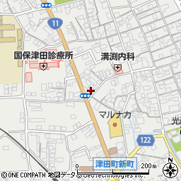 香川県さぬき市津田町津田1001-1周辺の地図