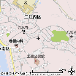 広島県尾道市因島土生町宇和部区1608周辺の地図
