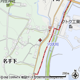 和歌山県紀の川市名手下215周辺の地図