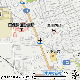 香川県さぬき市津田町津田1663-4周辺の地図