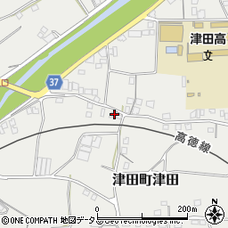 香川県さぬき市津田町津田1830-4周辺の地図