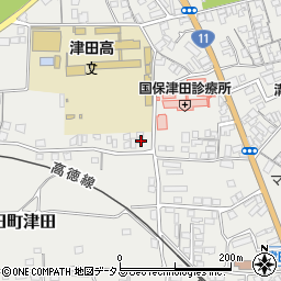 香川県さぬき市津田町津田1700周辺の地図